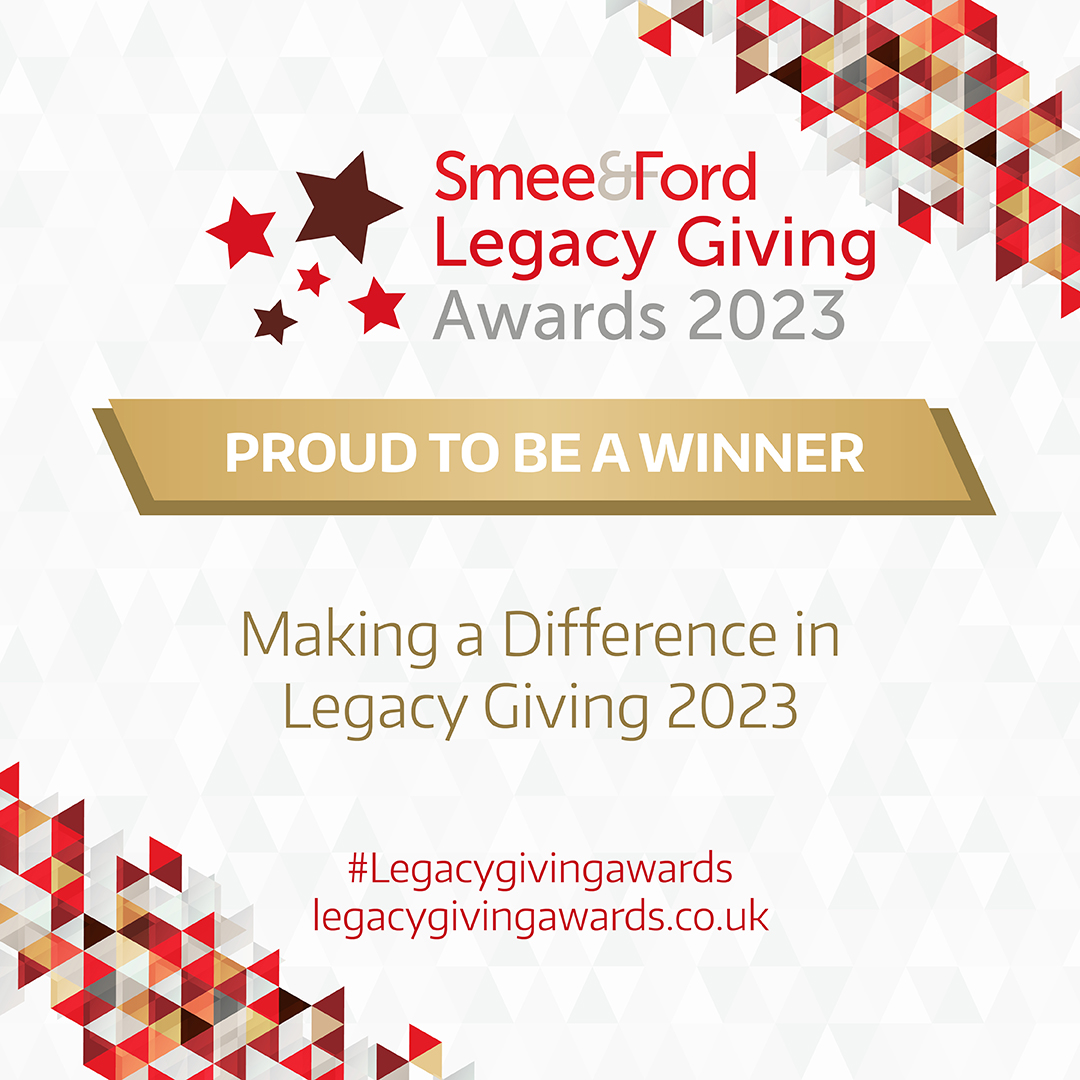 Winner making a difference in legacy giving 2023 award make a will